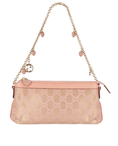 Guccissima Chain Pochette, &pound;390, Handbags, Pink, Canvas, Front view